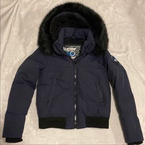SuperDry Bomber Jacket (Navy) (S)